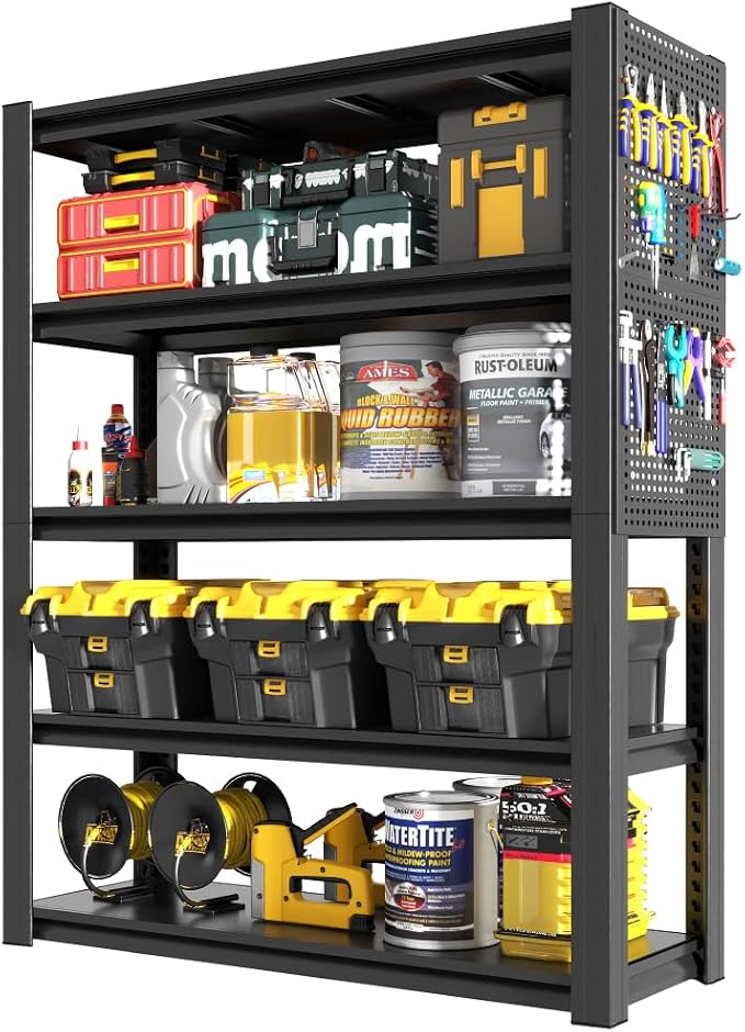 78h*47w*18d+ 5 Tier + Pegboard