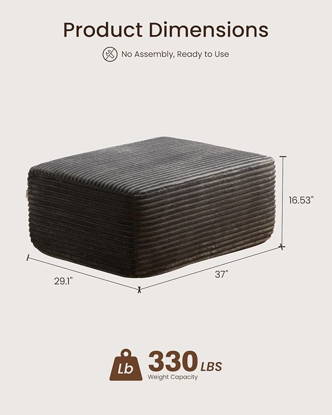 Grey (Plush Corduroy Fabric)