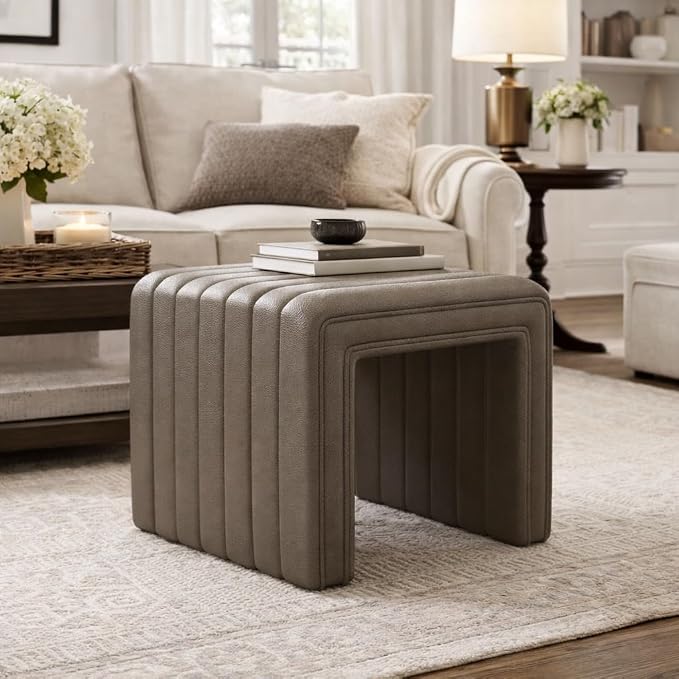 Pewter Gray Faux Leather