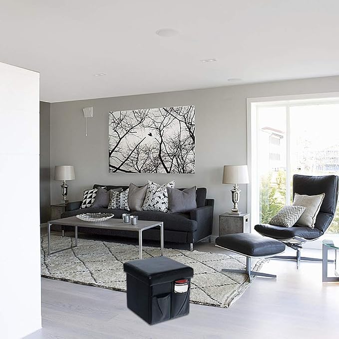 Black Ottoman Cube a
