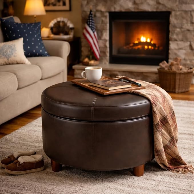 Brown Faux Leather
