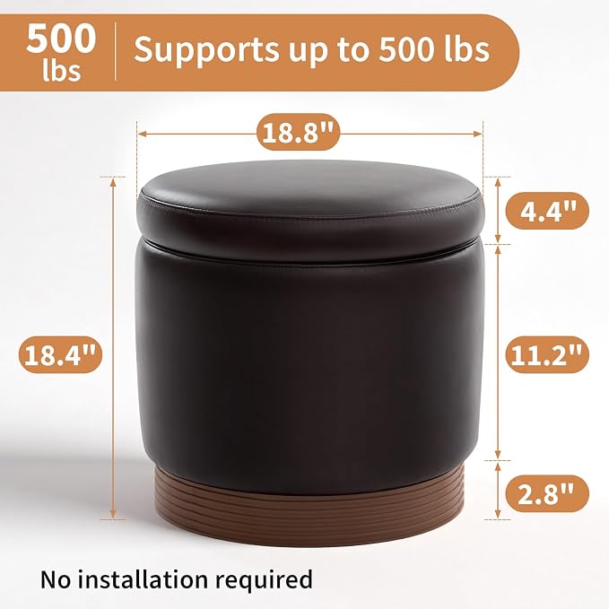 Round-dark Brown