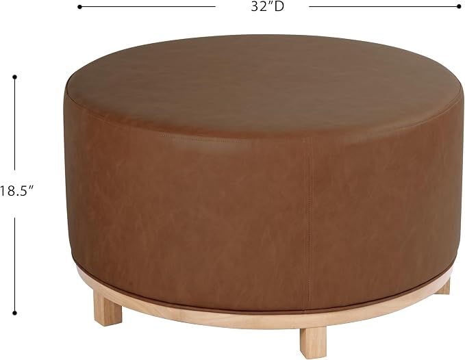 Chestnut Brown Faux Leather