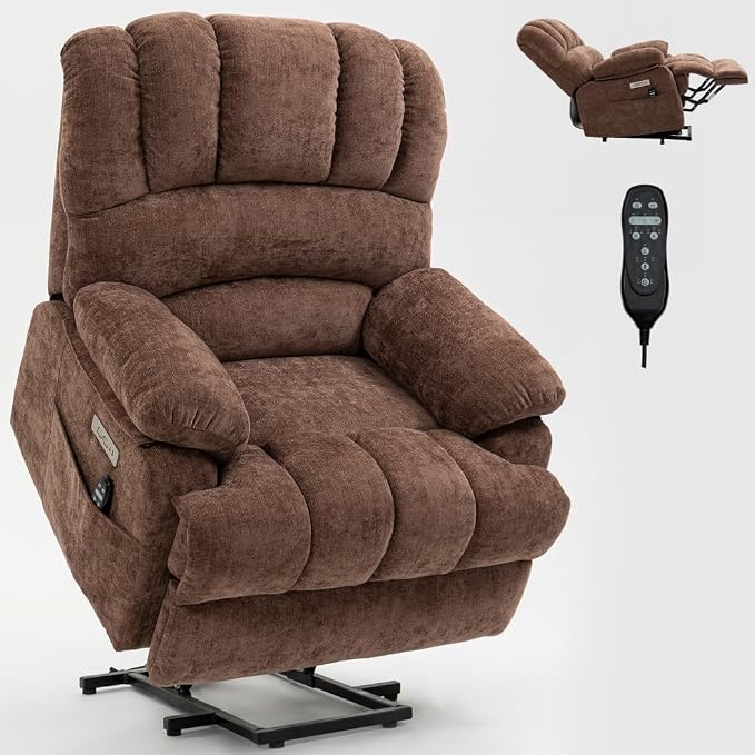 Brown + Chenille + Fiber Foam and Polyester Fiber Pad