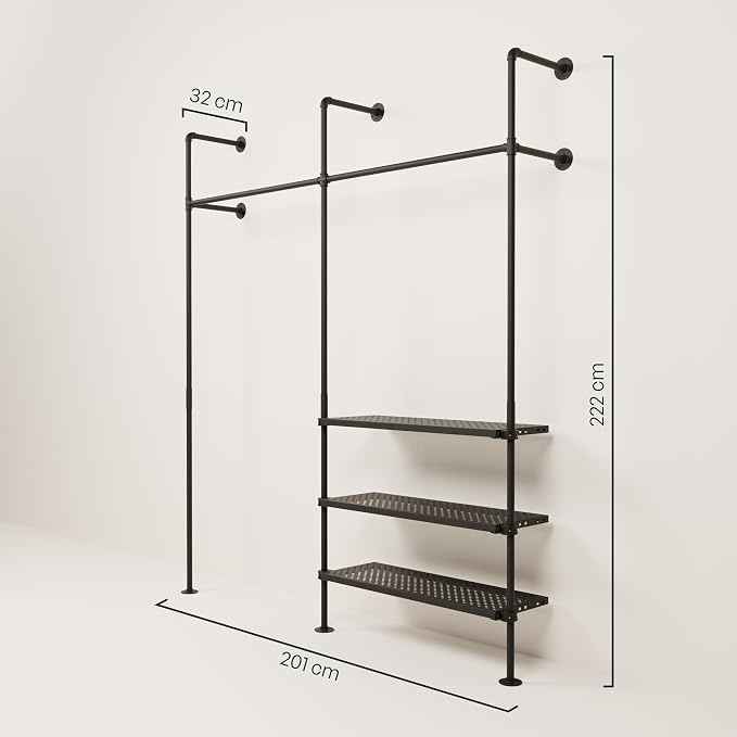 3 x Metal Shelf