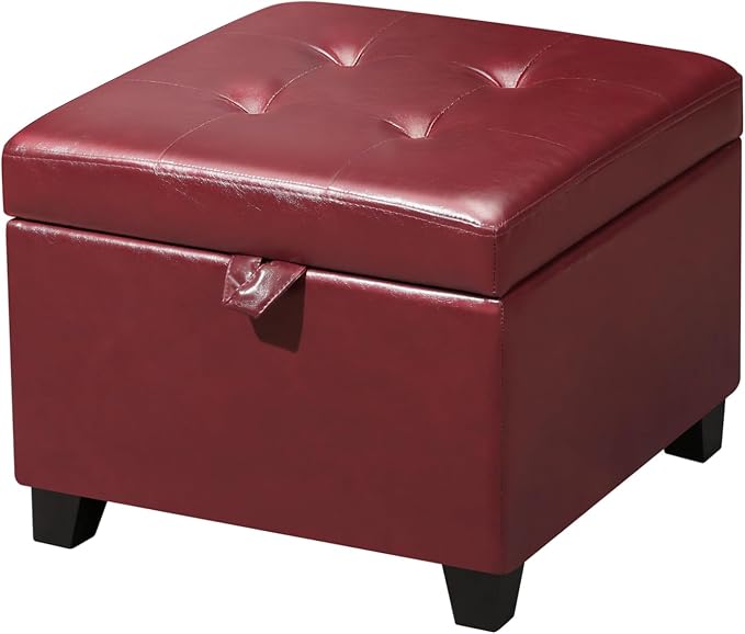 Style3 Red Faux Leather