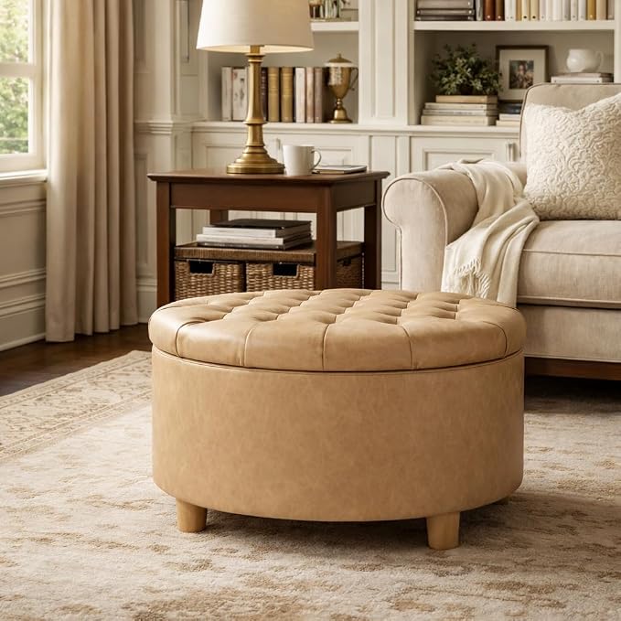 Light Camel Faux Leather
