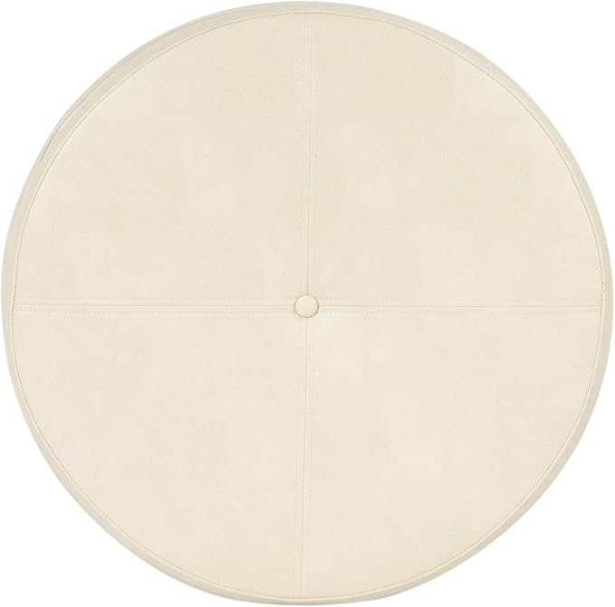 Cream Faux Leather