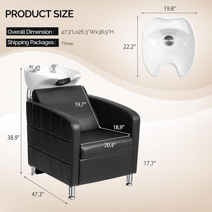 Black with White Sink