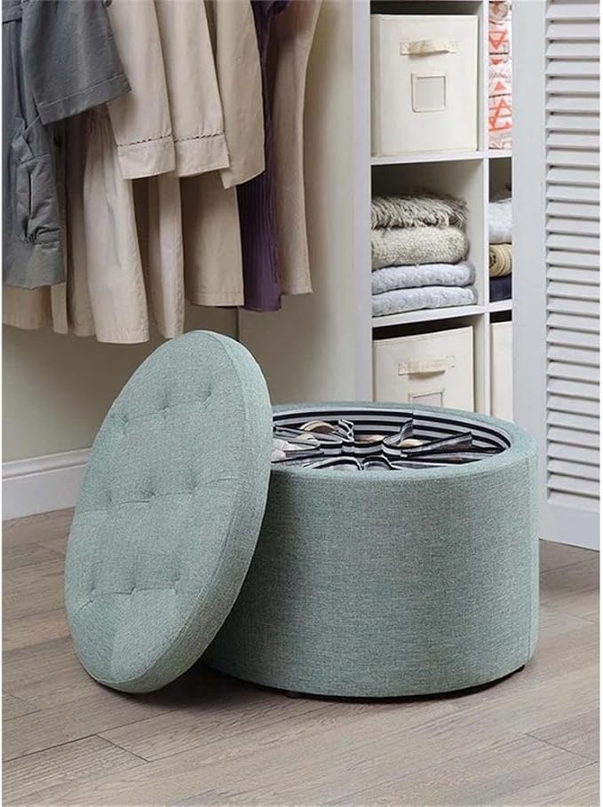 Green Faux Linen