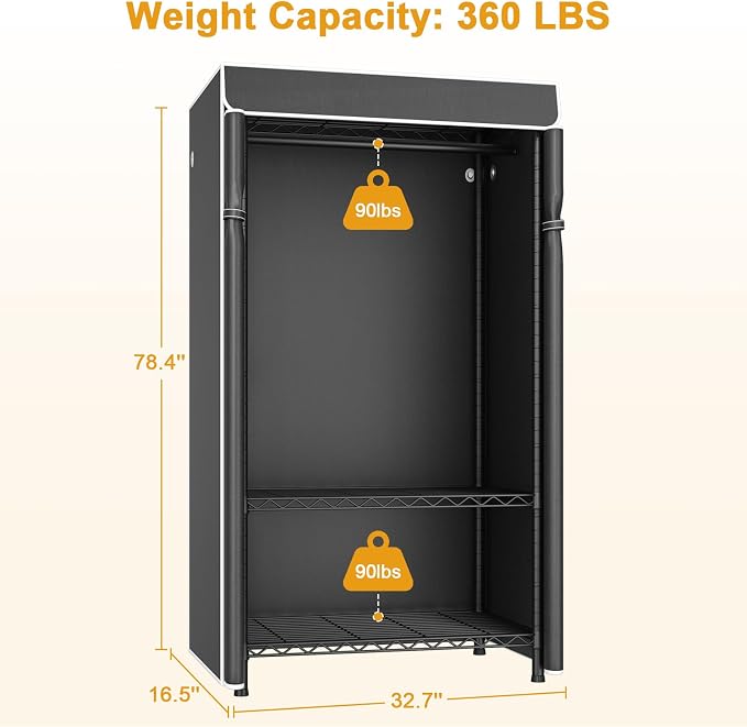 Black Rack with Black Cover