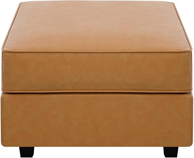 Caramel,air Leather,ottoman