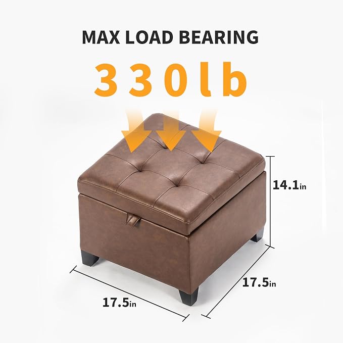 Style3 Rust Brown Faux Leather