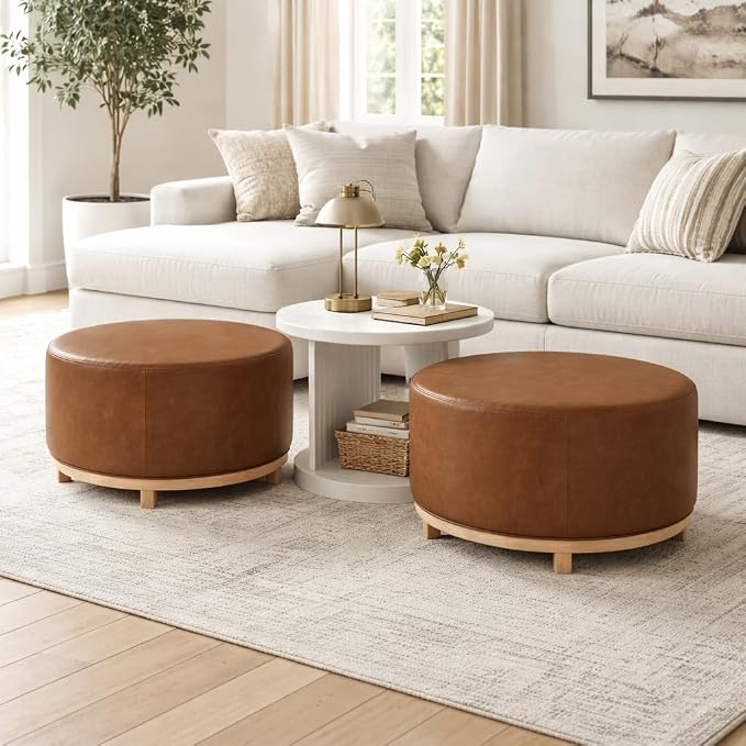 Chestnut Brown Faux Leather