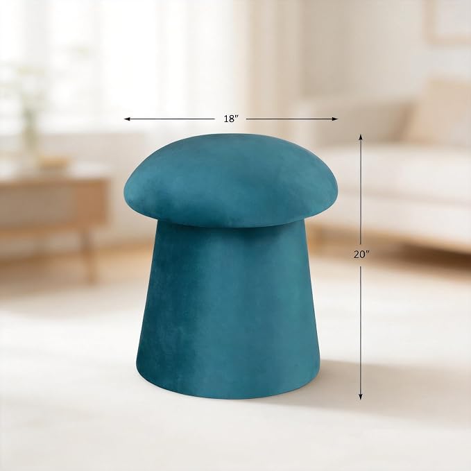 Velvet Mushroom-teal
