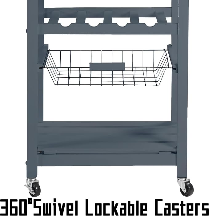 Grey+wood + Stainless Steel