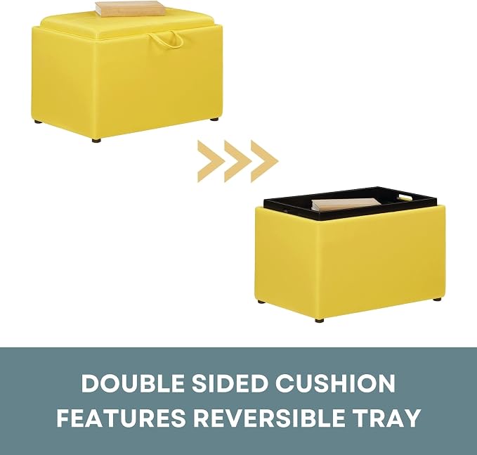 Yellow Faux Leather