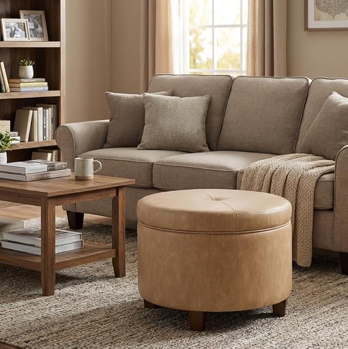 Sand Faux Leather