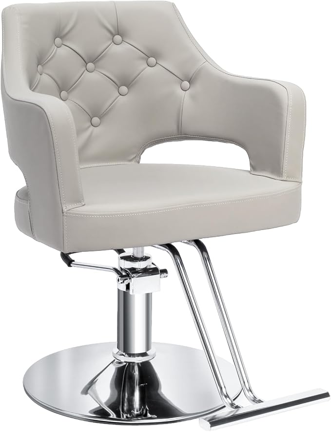 Gray With Button Tufted