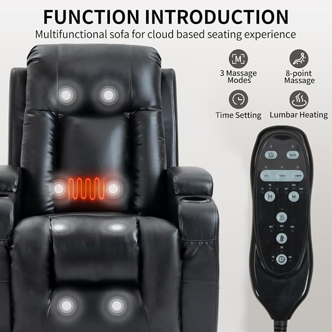 Black + Metal & Wood + Fiber Foam and Polyester Fiber Pad