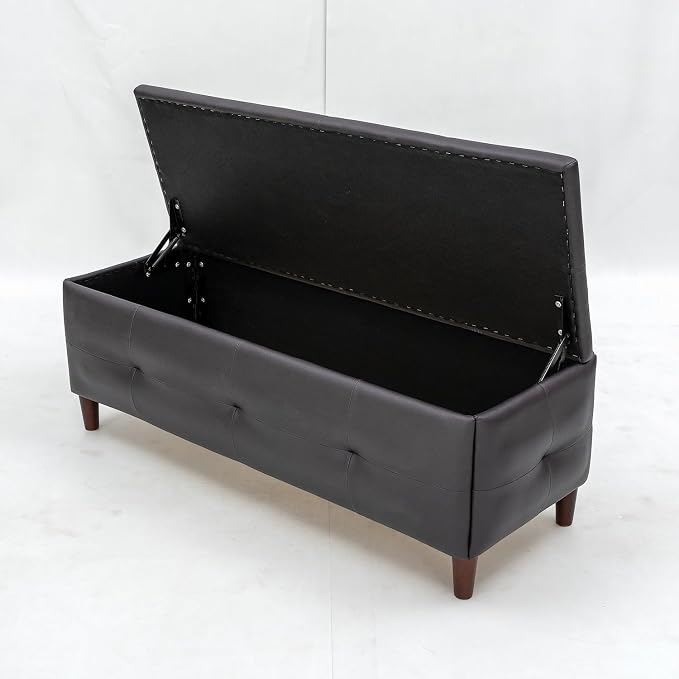 Black Leather Look Fabric