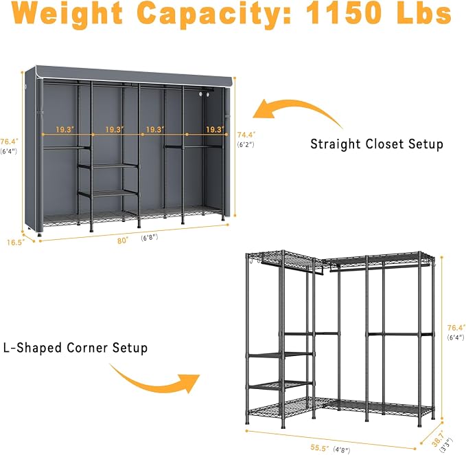 Black Rack with Gray Cover