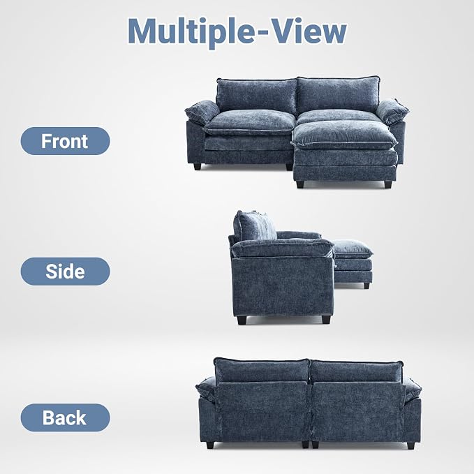 Chenille Navy Blue
