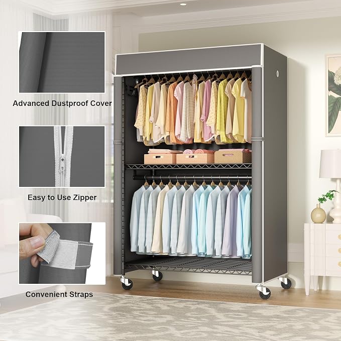 Black Rack with Dark Gray Cover