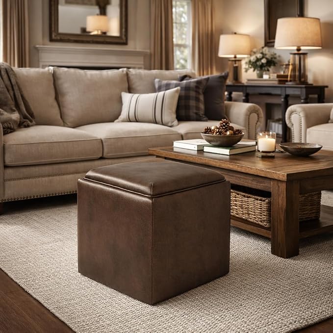 Brown Faux Leather