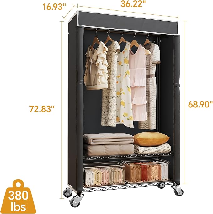 Black Rack with Black Cover