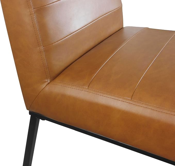 Caramel Brown Faux Leather