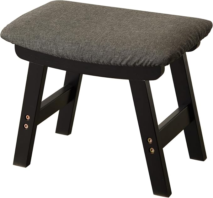 Black Stool Legs - Gray Surface
