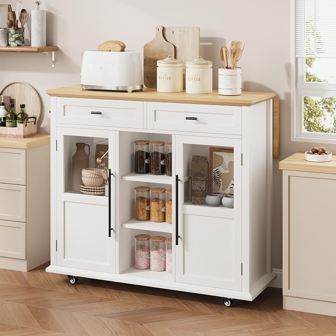 White Against Wood Color Top Panel