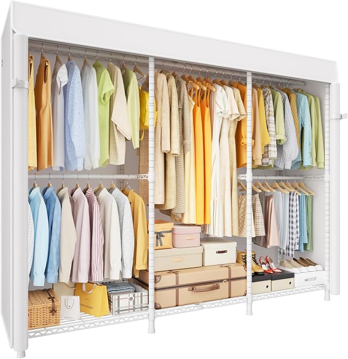 White Rack With White Cover