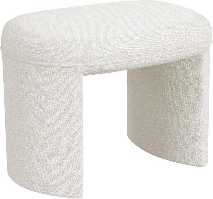 Cream White Boucle