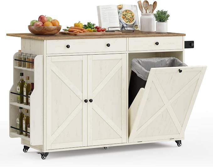 Rustic White + Honey Brown