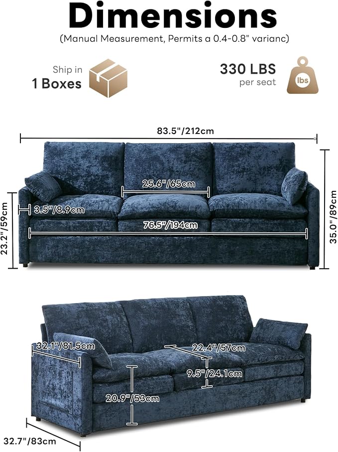 Chenille-blue