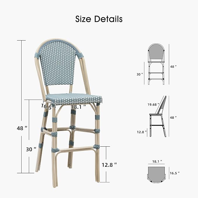 Light Blue (White Finish)