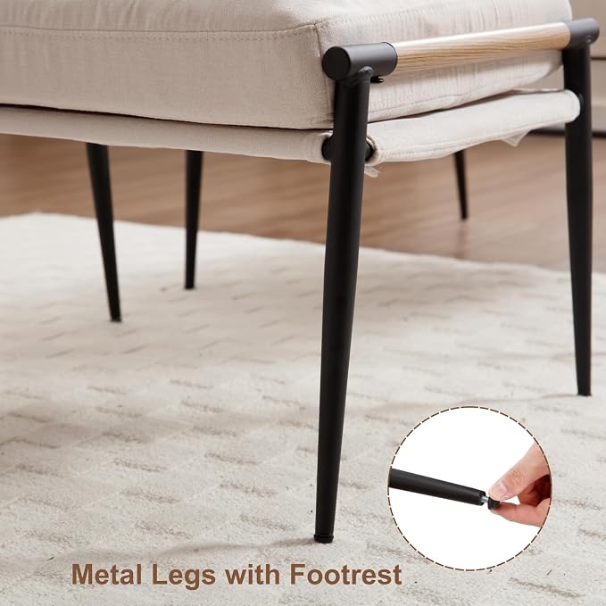 Beige Single Ottoman