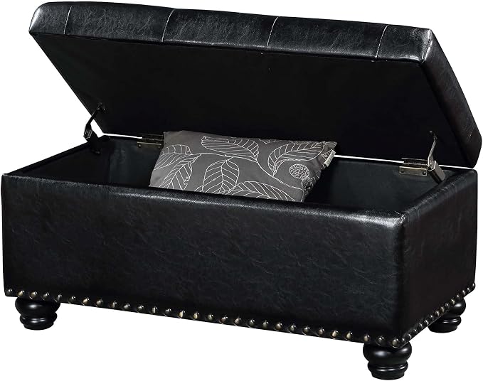 Black Faux Leather
