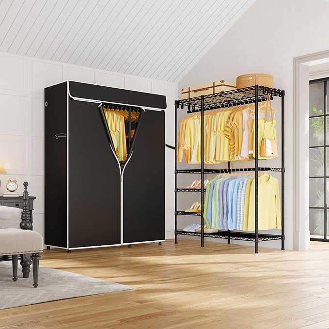 Black Closet with Black Cover