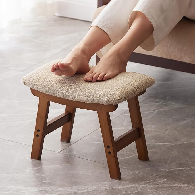 Brown Stool Legs - Beige Surface