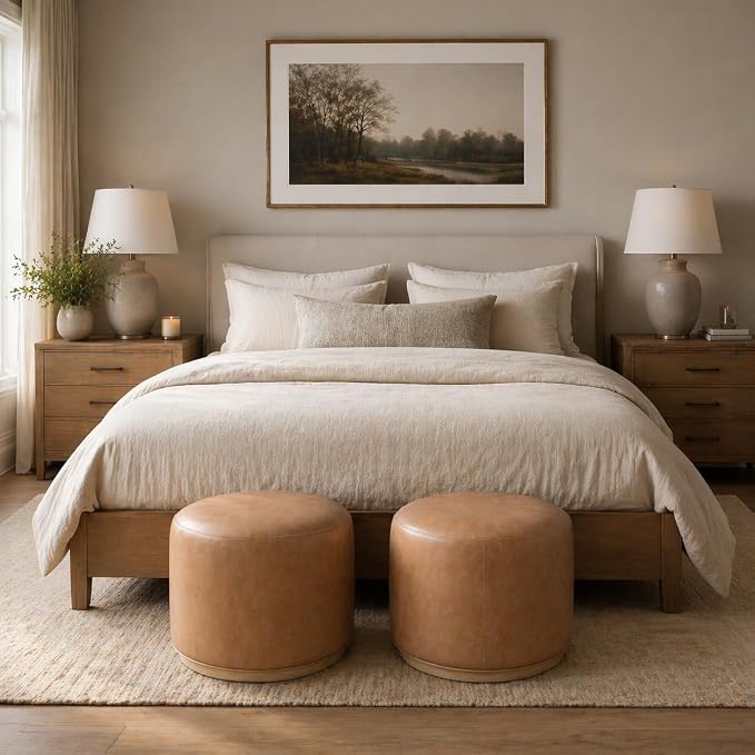 Sand Faux Leather