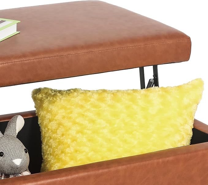 Orange Leather-lift Top