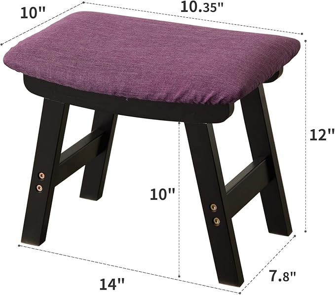 Black Stool Legs - Purple Surface