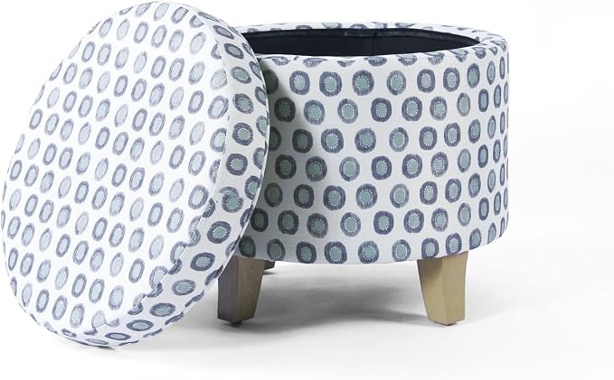 Small Green Medallion Ikat Print
