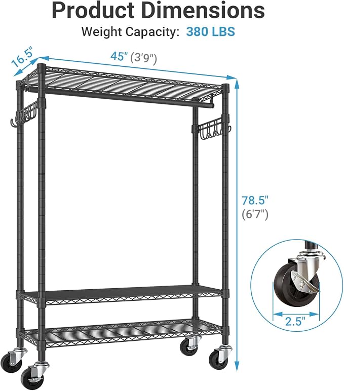 ‎Black Rack with Gray Upgraded Cover