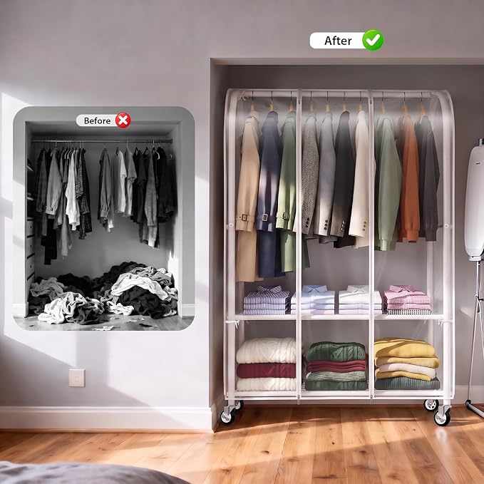 White Rack with Clear Cover