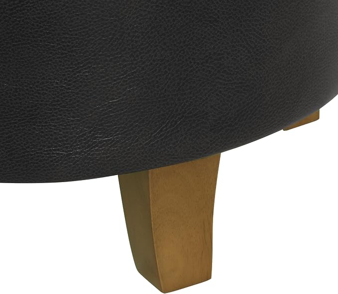 Black Faux Leather