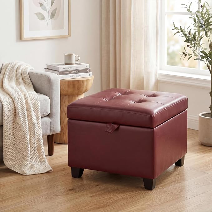 Style3 Red Faux Leather
